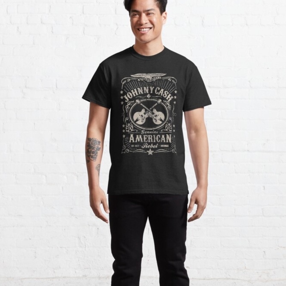 johnny cash black Classic boho Unisex T-Shirt, Size M